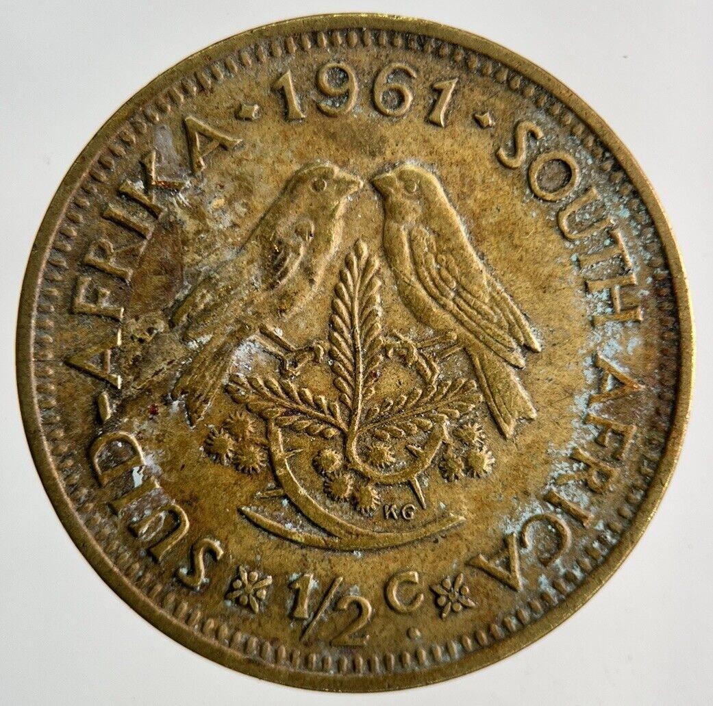 1961 South Africa 1/2 Half Cent Coin | Fine Collectable Grade