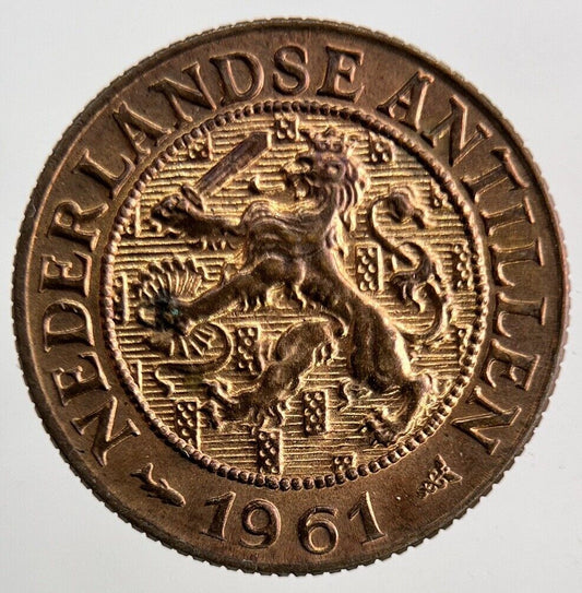 1961 Netherlands 1 Cent Coin | Very High Grade