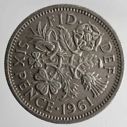 1961 Elizabeth II 2nd Sixpence Coin | Fine Collectable Grade