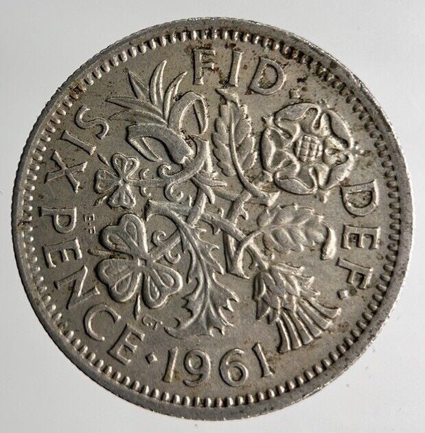 1961 Elizabeth II 2nd Sixpence Coin | Fine Collectable Grade