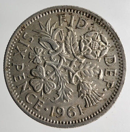1961 Elizabeth II 2nd Sixpence Coin | Fine Collectable Grade