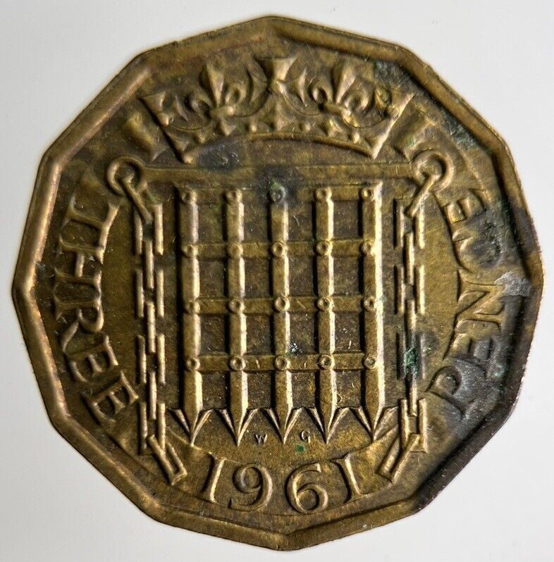 1961 Elizabeth II Brass Threepence Coin | Fine Collectable Grade