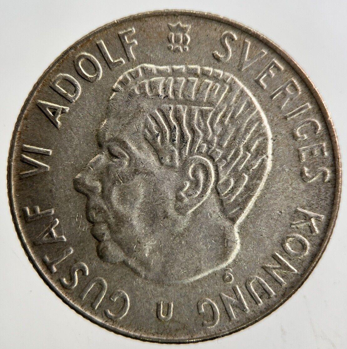 1961 Sweden 1 Krona Silver Coin | Fine Collectable Grade