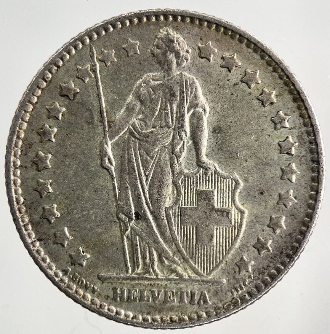 1961 Switzerland Swiss 1 Franc Silver Coin | Very High Grade