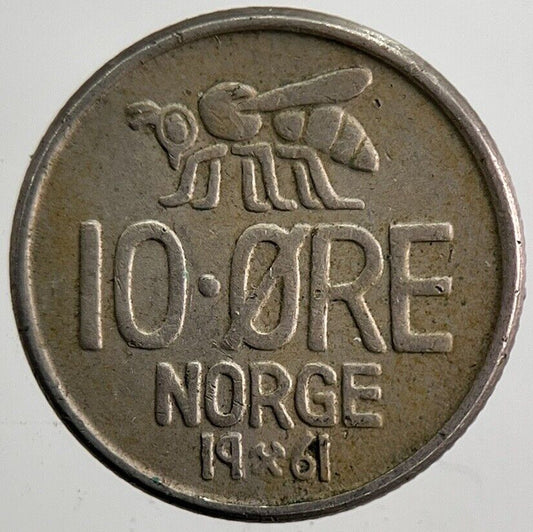 1961 Norway 10 Ore Coin | Fine Collectable Grade | a7002