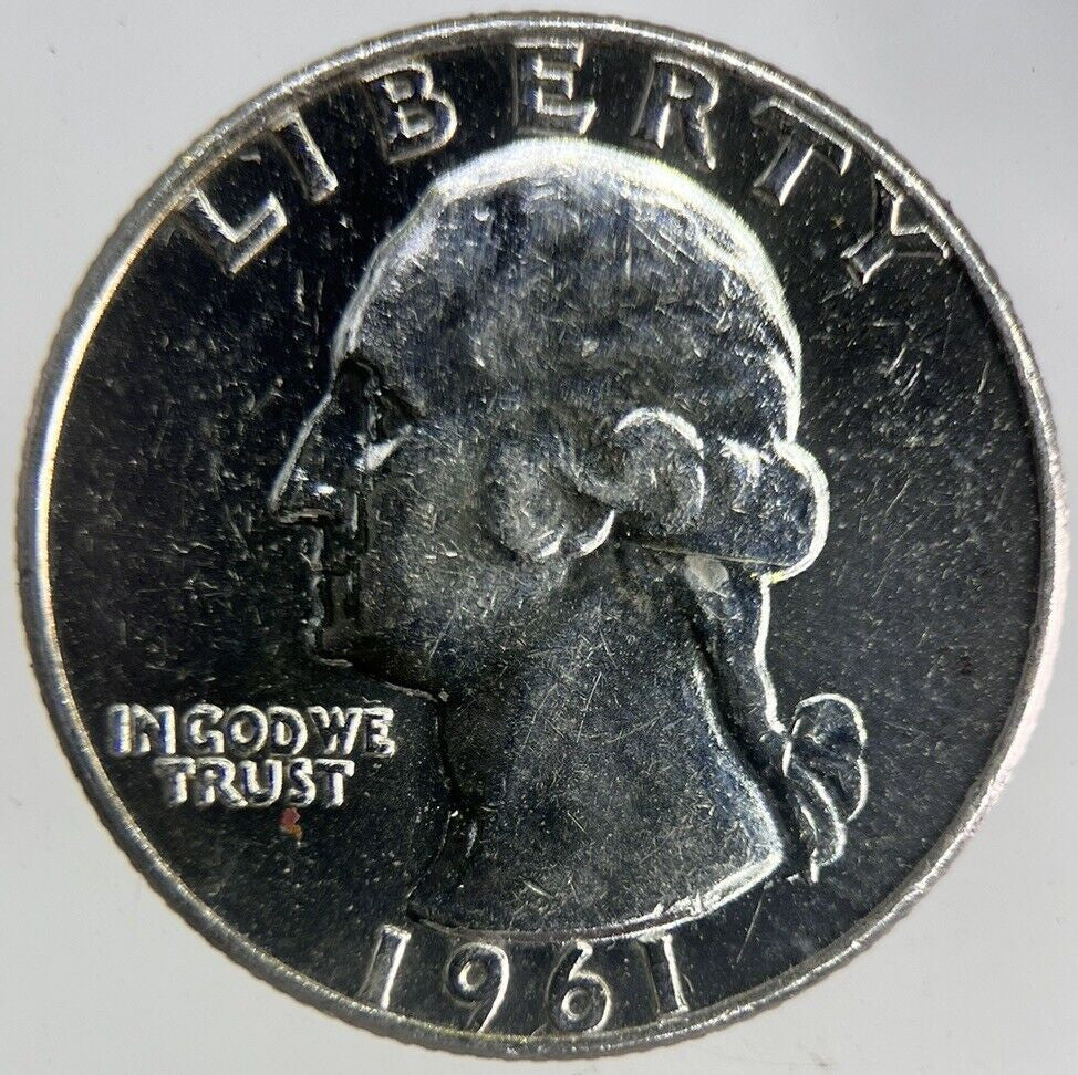 1961-D US USA Quarter Silver Coin | Fine Collectable Grade