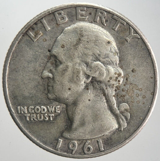 1961-D US USA Quarter Dollar Silver Coin | Very High Grade | a4232