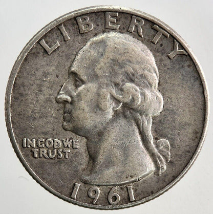 1961-D US USA Quarter Dollar Silver Coin | Fine Collectable Grade