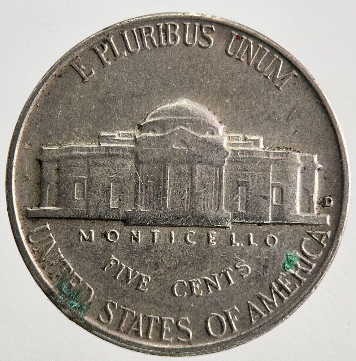 1961-D US USA Jefferson Nickel Coin | Fine Collectable Grade