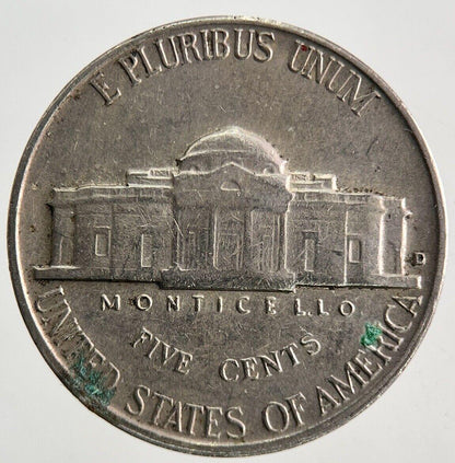 1961-D US USA Jefferson Nickel Coin | Fine Collectable Grade