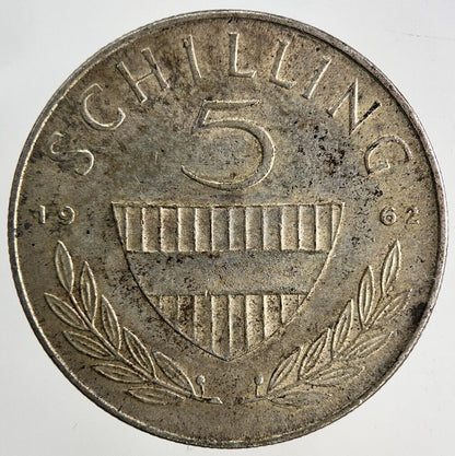 1962 Austria 5 Schilling Silver Coin | Fine Collectable Grade