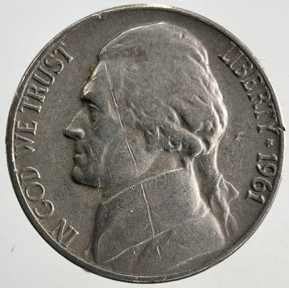 1961 US USA Nickel Coin | Fine Collectable Grade