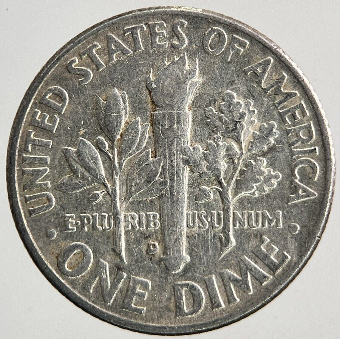 1961-D US USA Roosevelt Dime Silver Coin | Fine Collectable Grade