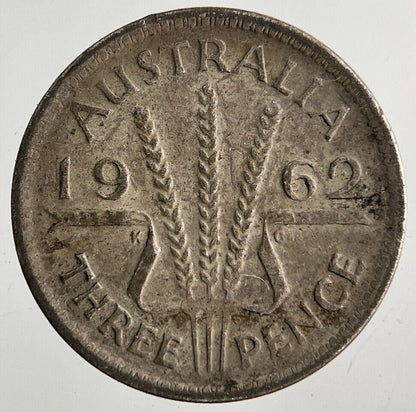 1962 Australia Threepence Silver Coin | Fine Collectable Grade