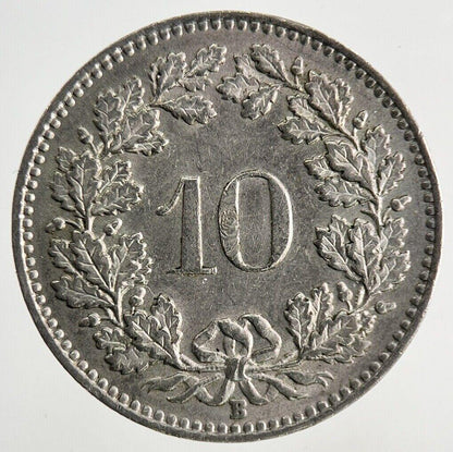 1961 Switzerland Swiss 10 Rappen Coin | Fine Collectable Grade