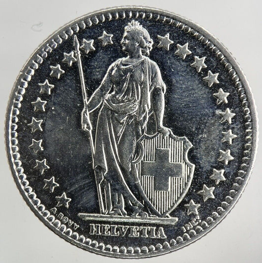 1961 Switzerland Swiss 2 Franc Silver Coin | Fine Collectable Grade