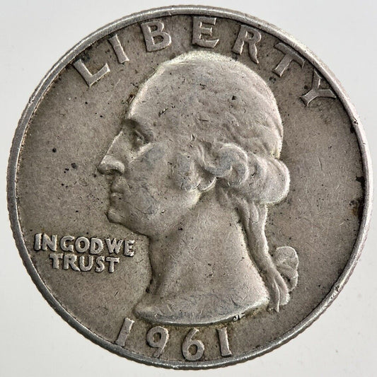 1961-D US USA Quarter Dollar Silver Coin | Very High Grade