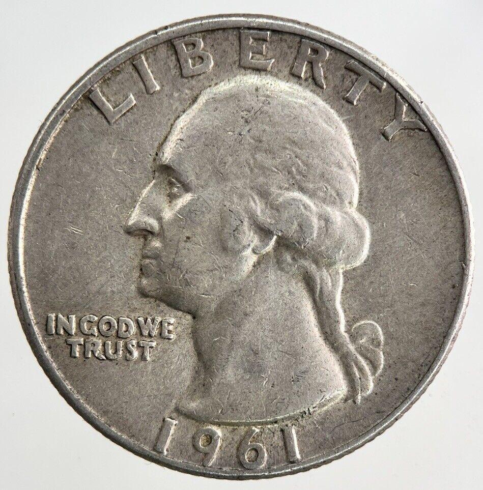 1961-D US USA Quarter Dollar Silver Coin | Fine Collectable Grade