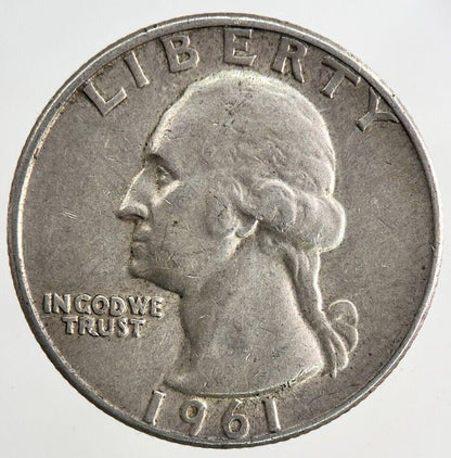 1961-D US USA Quarter Dollar Silver Coin | Fine Collectable Grade