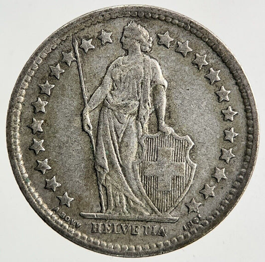 1961 Switzerland Swiss 1/2 Half Franc Silver Coin | Fine Collectable Grade