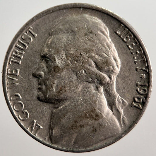 1961 US USA Nickel 5 Cents Coin | Collectable Grade | a1406