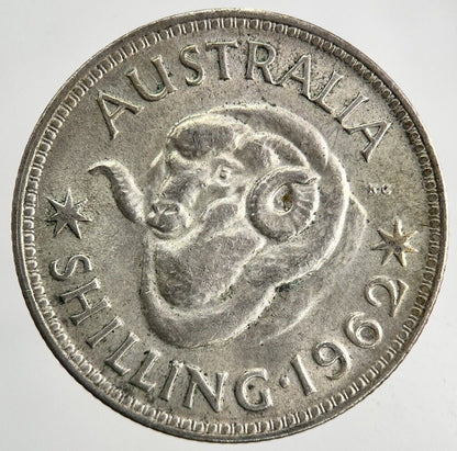 1962 Australia Silver Shilling Coin | Fine Collectable Grade