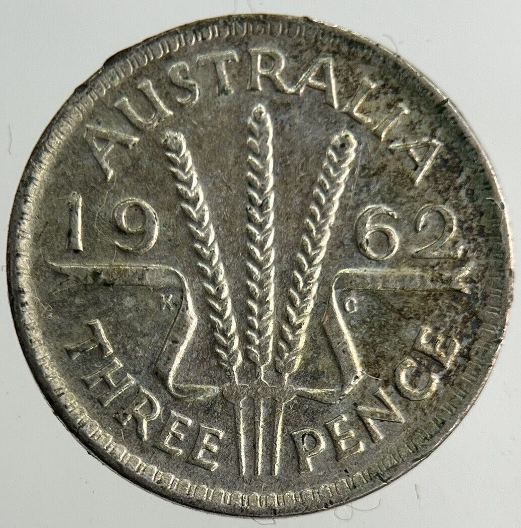 1962 Australia Threepence Silver Coin | Fine Collectable Grade