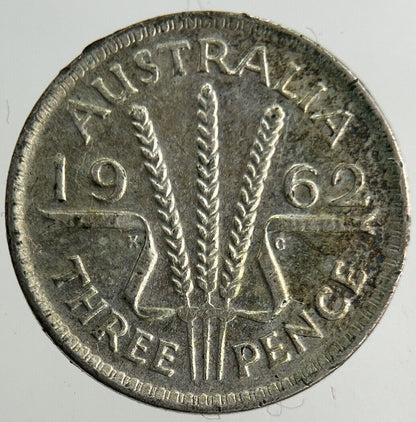 1962 Australia Threepence Silver Coin | Fine Collectable Grade