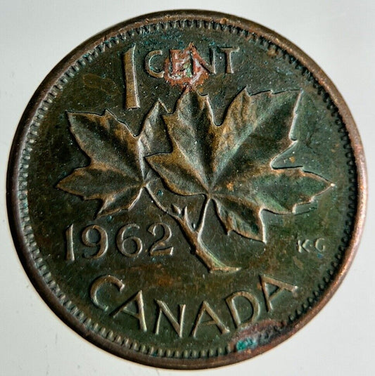 1962 Canada 1 One Cent Coin | Fine Collectable Grade
