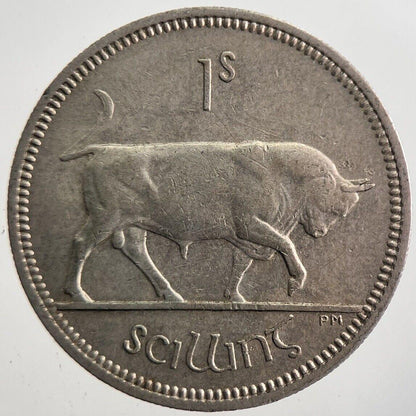 1962 Irish Bull Shilling Coin | Very High Grade | a7756