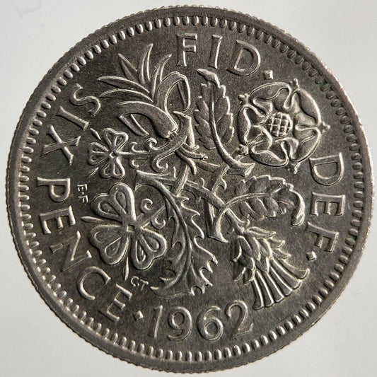 1962 Elizabeth II 2nd Sixpence Coin | Very High Grade