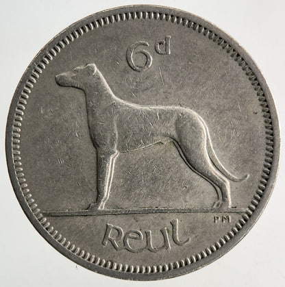 1962 Irish Dog Sixpence Coin | Very High Grade