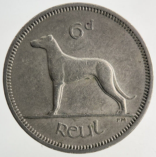 1962 Irish Dog Sixpence Coin | Very High Grade
