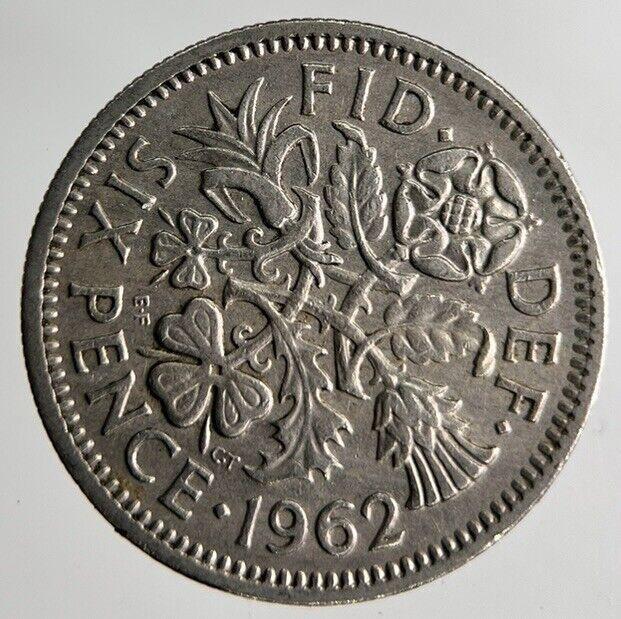 1962 Elizabeth II 2nd Sixpence Coin | Fine Collectable Grade