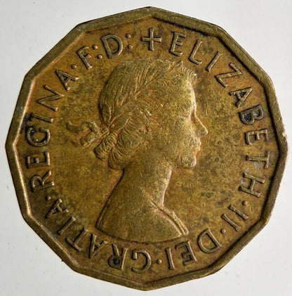 1962 Elizabeth II Brass Threepence Coin | Collectable Grade