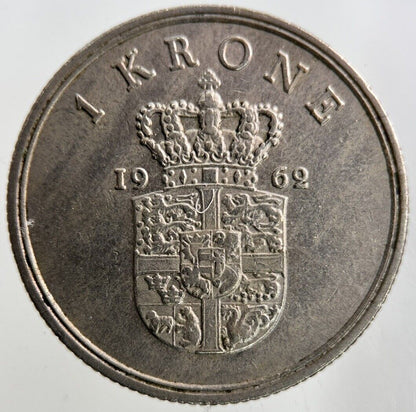 1962 Denmark 1 Krone Coin | Fine Collectable Grade