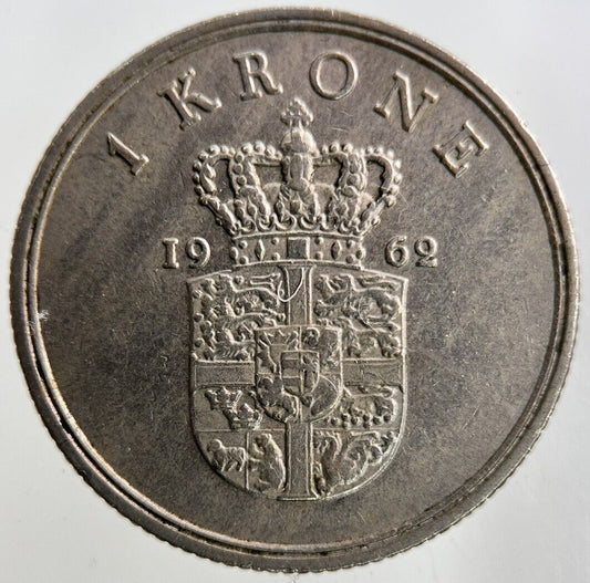 1962 Denmark 1 Krone Coin | Fine Collectable Grade