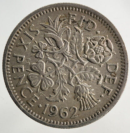 1962 Elizabeth II 2nd Sixpence Coin | Fine Collectable Grade