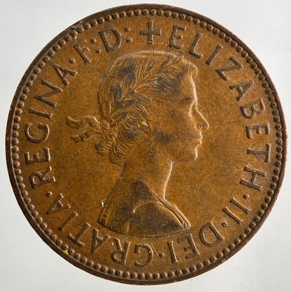 1962 Elizabeth II 2nd Half-Penny Coin | Fine Collectable Grade