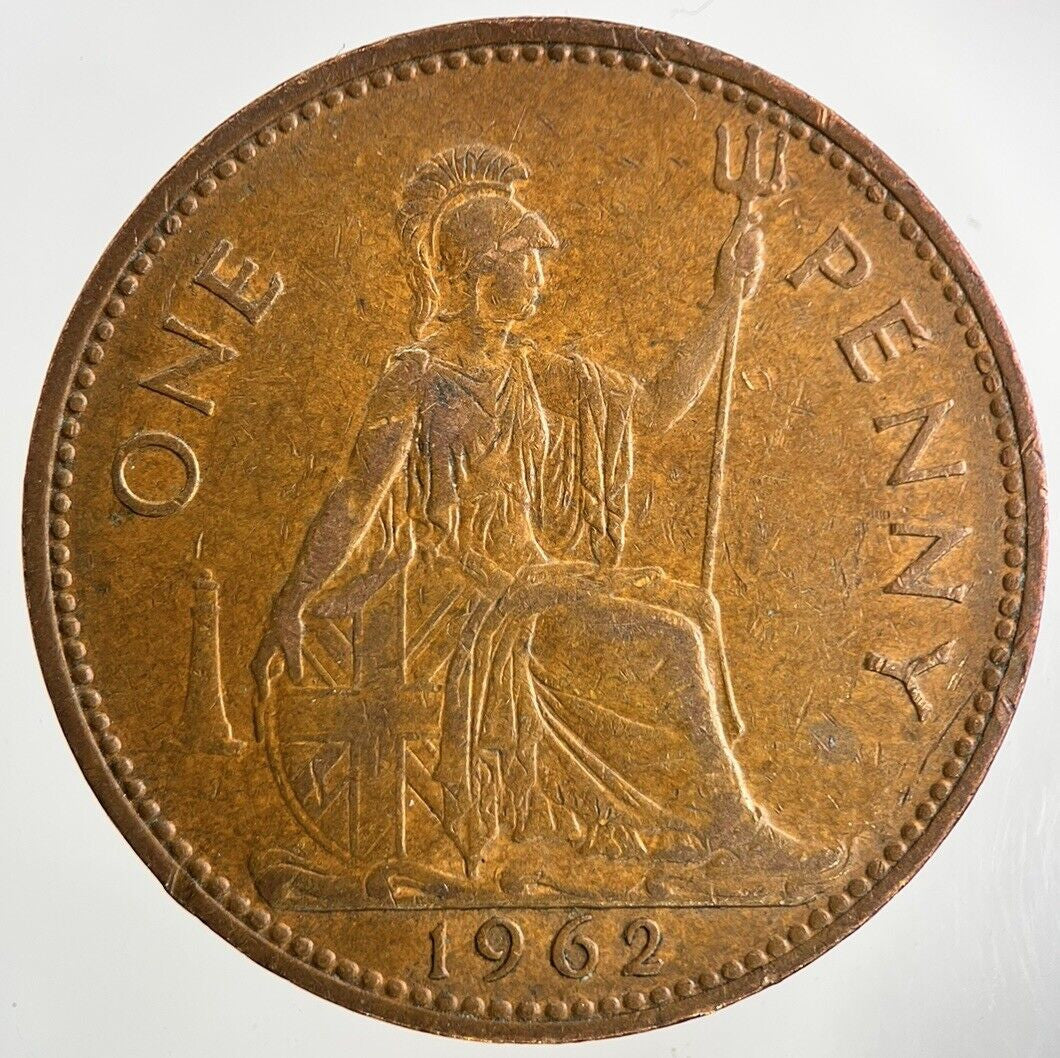1962 Elizabeth II 2nd One Penny Coin | Fine Collectable Grade