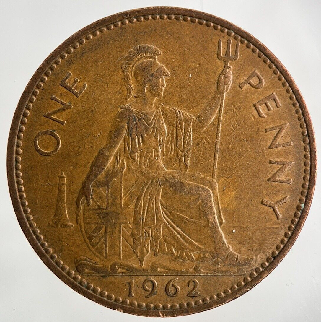 1962 Elizabeth II 2nd One Penny Coin | Fine Collectable Grade