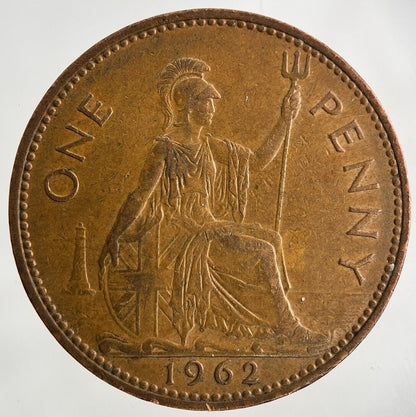 1962 Elizabeth II 2nd One Penny Coin | Fine Collectable Grade