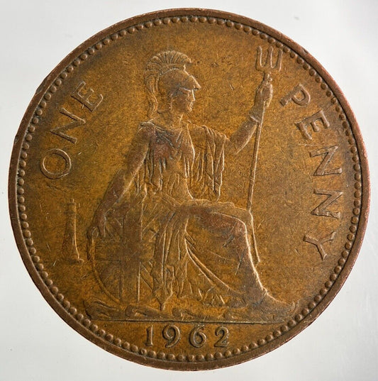 1962 Elizabeth II 2nd One Penny Coin | Fine Collectable Grade