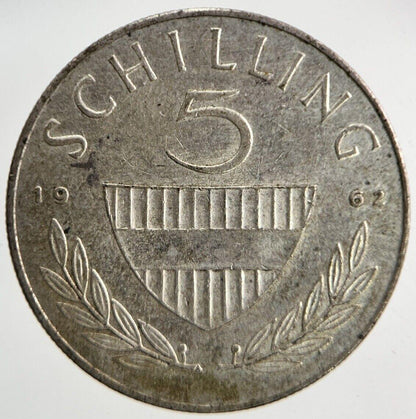 1962 Austria 5 Schilling Silver Coin | Very High Grade