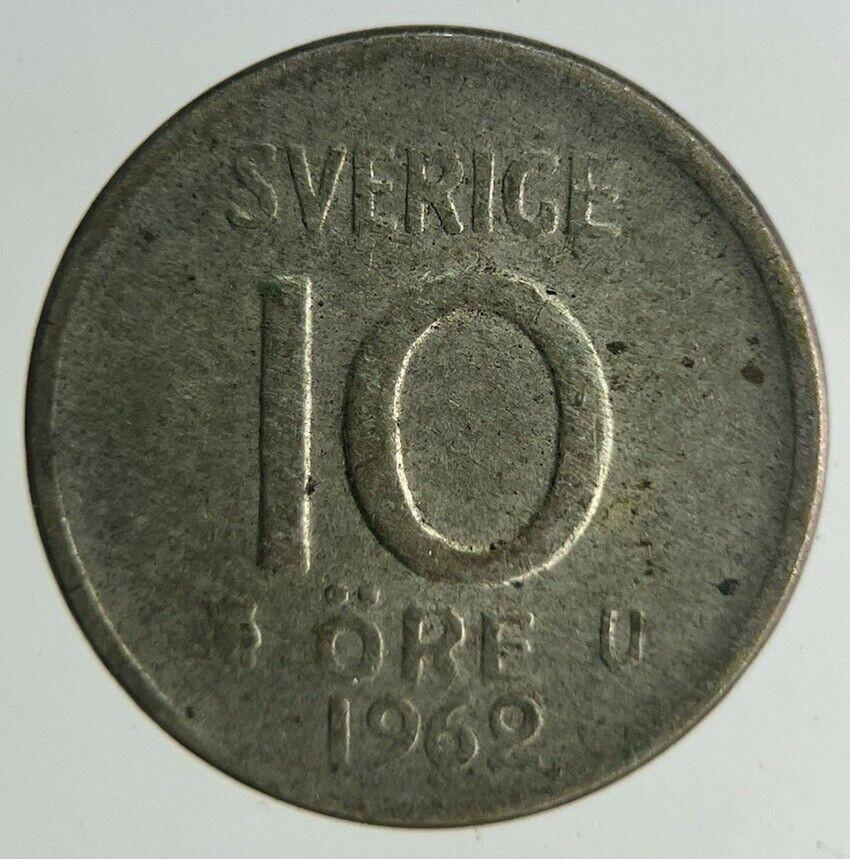 1962 Sweden 10 Ore Silver Coin | Fine Collectable Grade