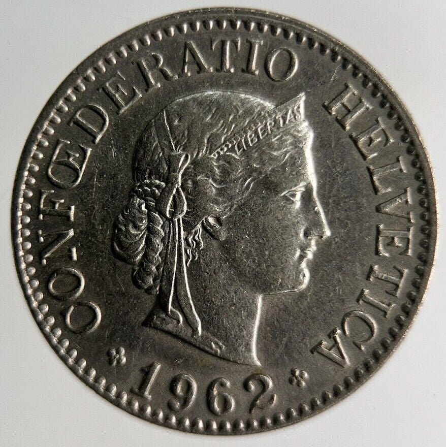 1962 Switzerland 10 Rappen Coin | Very High Grade