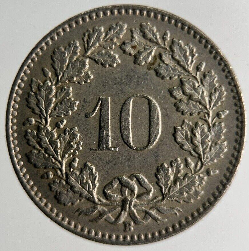 1962 Switzerland 10 Rappen Coin | Very High Grade