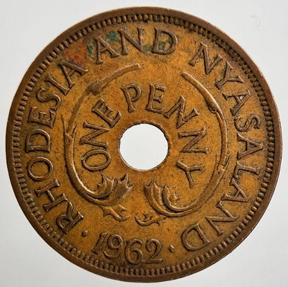 1962 Rhodesia One Penny Coin | Very High Grade | a2126