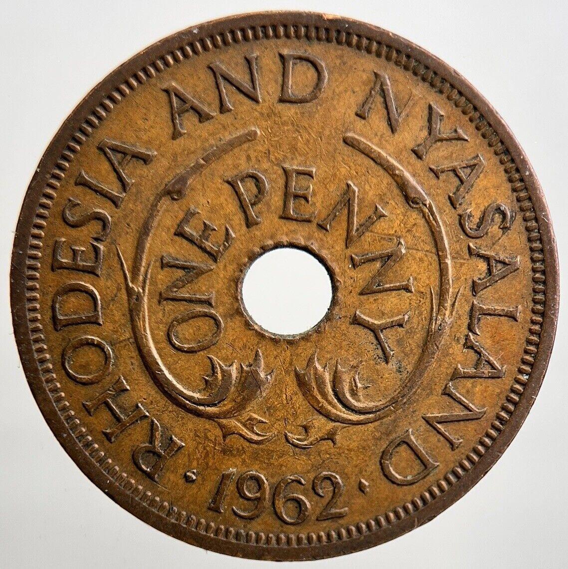 1962 Rhodesia One Penny Coin | Very High Grade | a2125