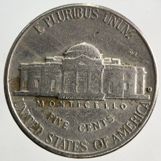 1962-D US USA Jefferson Nickel Coin | Fine Collectable Grade